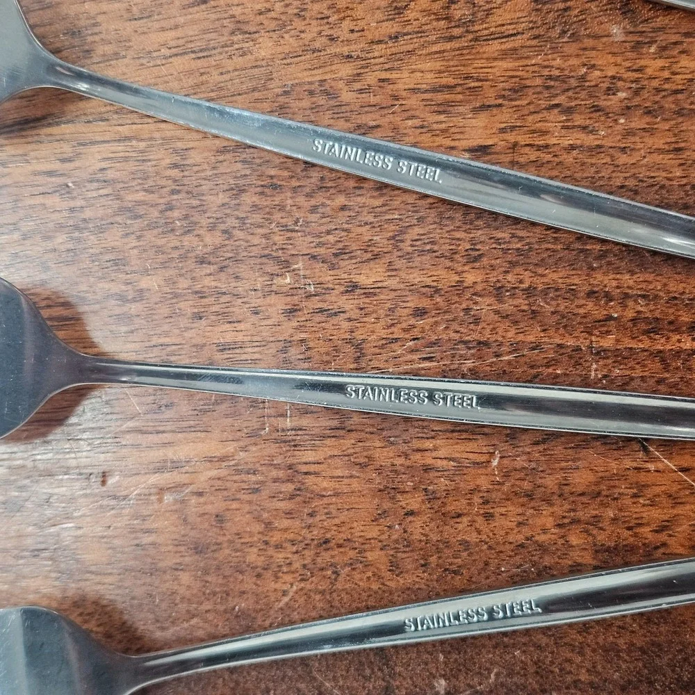 7Pcs Forks Stainless Steel Long Handle Fork Tableware Dinnerware for Eating 8